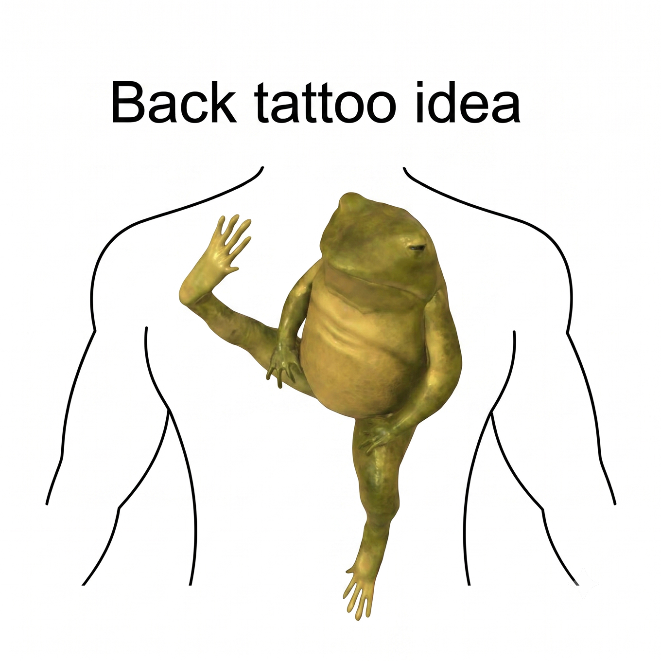 CHANTOAD back tattoo idea sketch